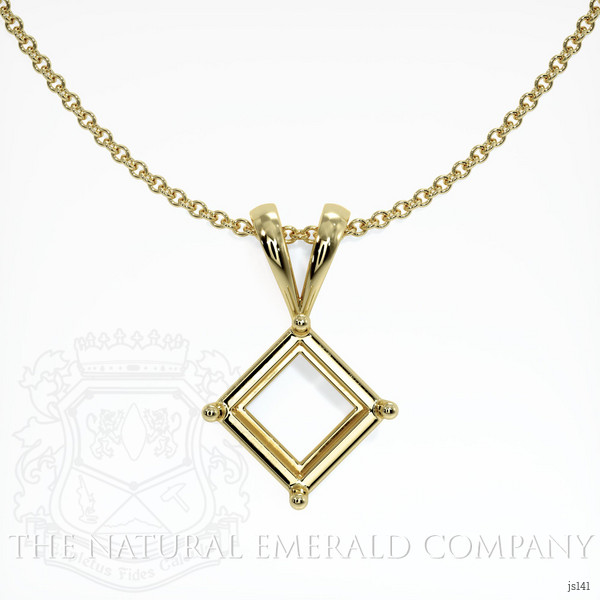  Emerald Pendant 1.77 Ct. 18K Yellow Gold