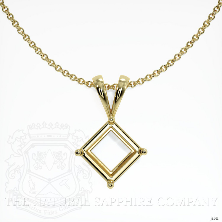 18K Yellow Gold Solitaire Pendant Setting