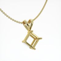 18K Yellow Gold Solitaire Pendant Setting Image