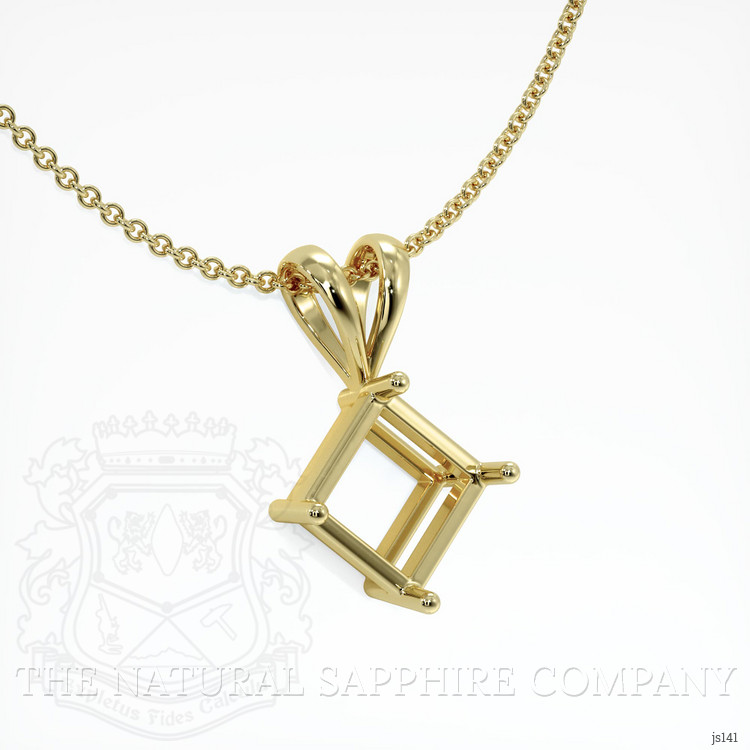 18K Yellow Gold Solitaire Pendant Setting