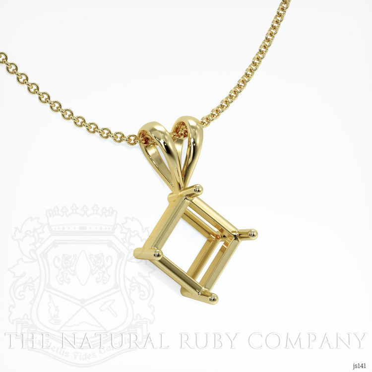 18K Yellow Gold Solitaire Pendant Setting