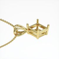 18K Yellow Gold Solitaire Pendant Setting Image