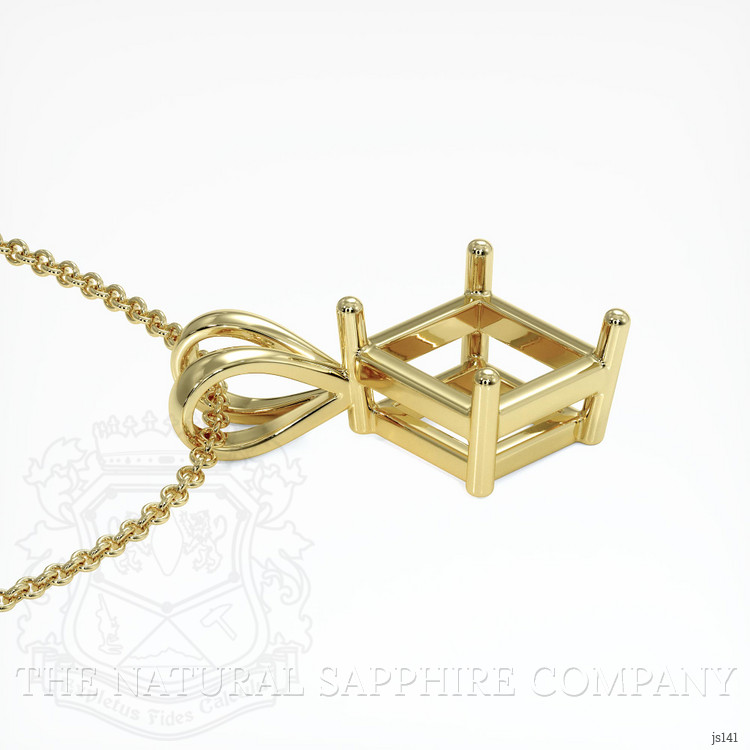 18K Yellow Gold Solitaire Pendant Setting