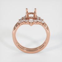 14K Rose Gold Accent Stones Ring Setting Image