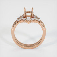 18K Rose Gold Accent Stones Ring Setting Image