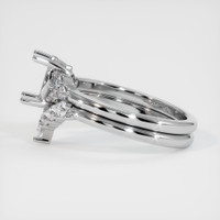 18K White Gold Accent Stones Ring Setting Image