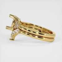 18K Yellow Gold Accent Stones Ring Setting Image