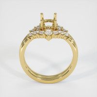 18K Yellow Gold Accent Stones Ring Setting Image