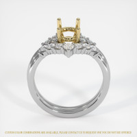 14K Yellow & White Accent Stones Ring Setting Image