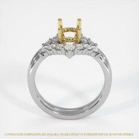 18K Yellow & White Accent Stones Ring Setting Image