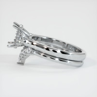 18K White Gold Accent Stones Ring Setting Image