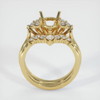 14K Yellow Gold Accent Stones Ring Setting Image