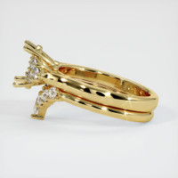 18K Yellow Gold Accent Stones Ring Setting Image