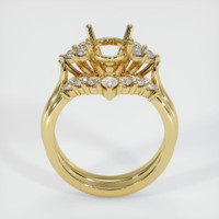 18K Yellow Gold Accent Stones Ring Setting Image