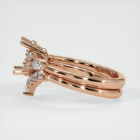18K Rose Gold Accent Stones Ring Setting Image