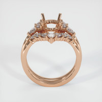 18K Rose Gold Accent Stones Ring Setting Image