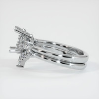 18K White Gold Accent Stones Ring Setting Image