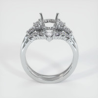 18K White Gold Accent Stones Ring Setting Image