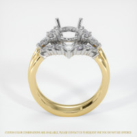 14K White & Yellow Accent Stones Ring Setting Image