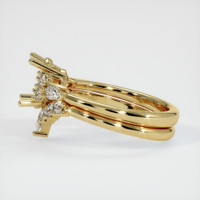 10K Yellow Gold Accent Stones Ring Setting Image