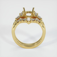 18K Yellow Gold Accent Stones Ring Setting Image
