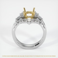 14K Yellow & White Accent Stones Ring Setting Image