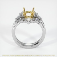 18K Yellow & White Accent Stones Ring Setting Image