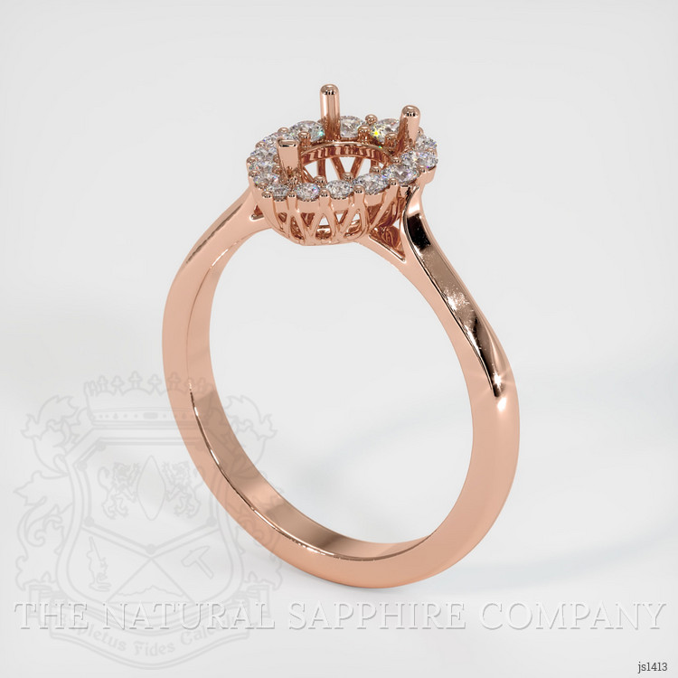 14K Rose Gold Antique Style Ring Setting