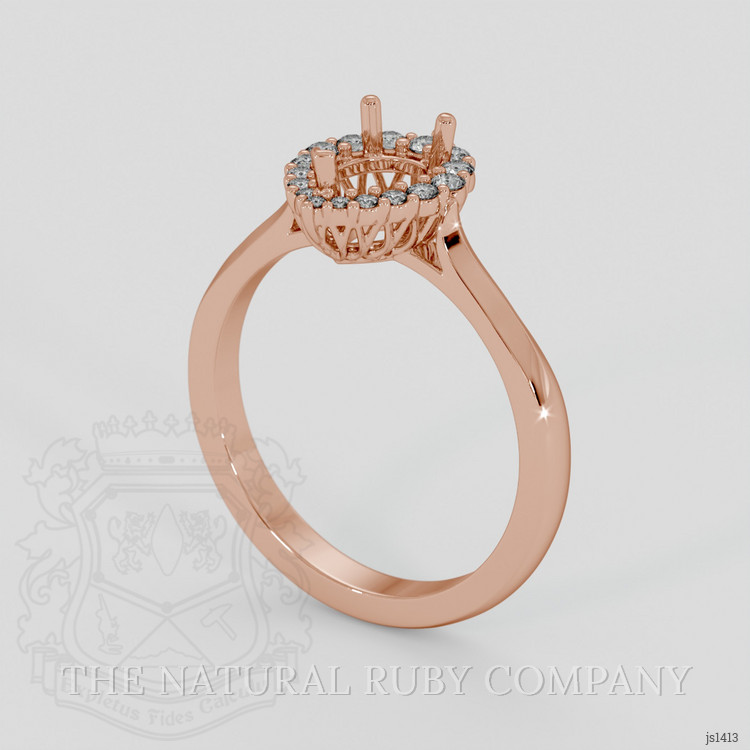 14K Rose Gold Antique Style Ring Setting