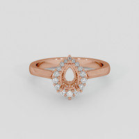 14K Rose Gold Antique Style Ring Setting Image