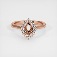 14K Rose Gold Antique Style Ring Setting Image