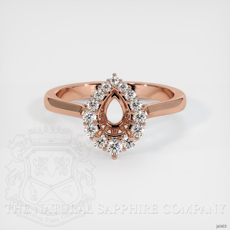 14K Rose Gold Antique Style Ring Setting