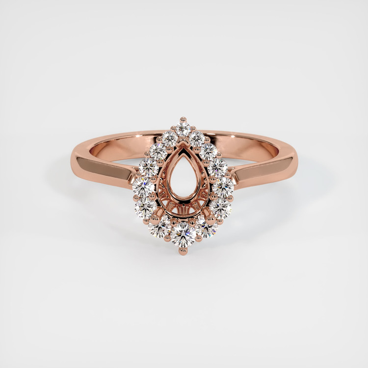 14K Rose Gold Antique Style Ring Setting