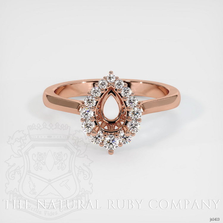 14K Rose Gold Antique Style Ring Setting