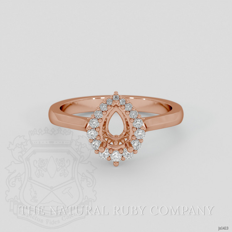 14K Rose Gold Antique Style Ring Setting