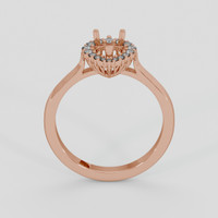 14K Rose Gold Antique Style Ring Setting Image