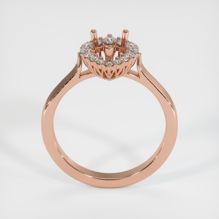 14K Rose Gold Antique Style Ring Setting