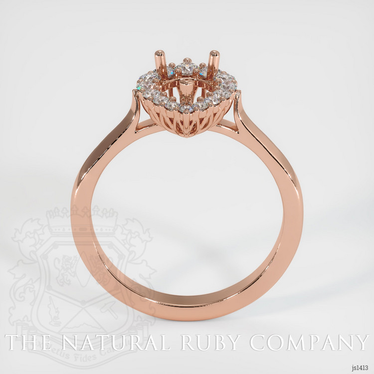 14K Rose Gold Antique Style Ring Setting
