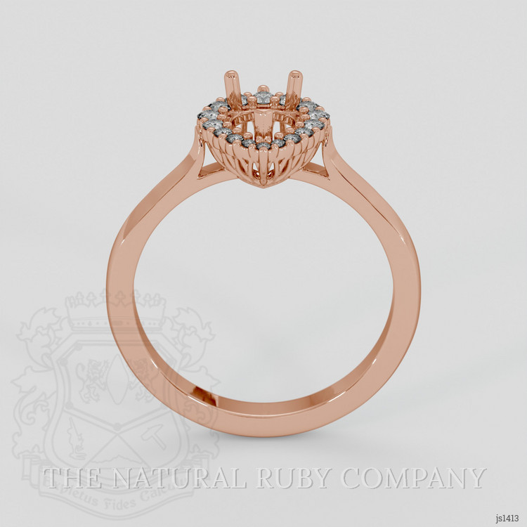 14K Rose Gold Antique Style Ring Setting
