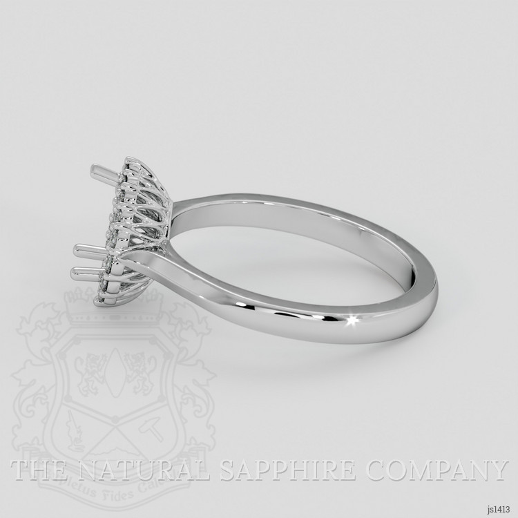 10K White Gold Antique Style Ring Setting