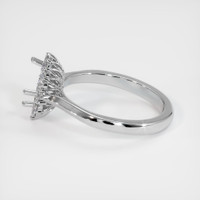 14K White Gold Antique Style Ring Setting Image