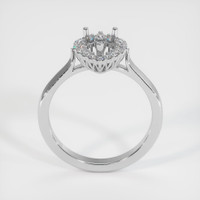 14K White Gold Antique Style Ring Setting Image