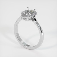 18K White Gold Antique Style Ring Setting Video