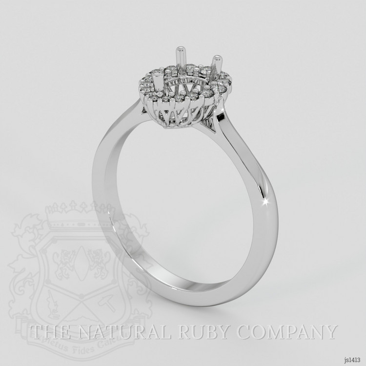 18K White Gold Antique Style Ring Setting