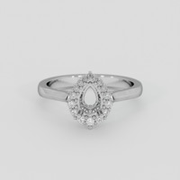 18K White Gold Antique Style Ring Setting Image