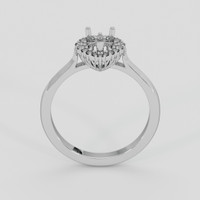 18K White Gold Antique Style Ring Setting Image