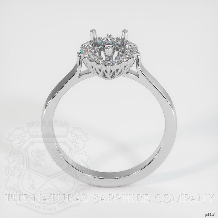 18K White Gold Antique Style Ring Setting