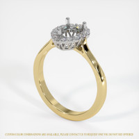 14K White & Yellow Antique Style Ring Setting Video