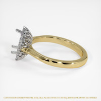 14K White & Yellow Antique Style Ring Setting Image