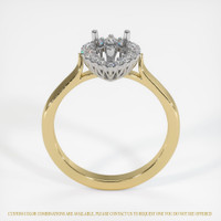 14K White & Yellow Antique Style Ring Setting Image